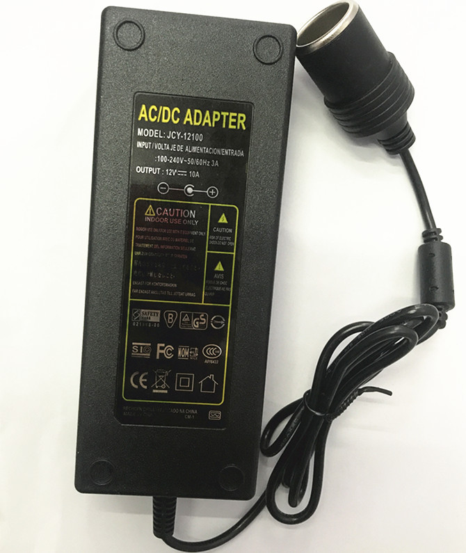 Nguồn 12V 10A Đầu Cắm Ô Tô Bộ đổi nguồn điện 220v sang 12V