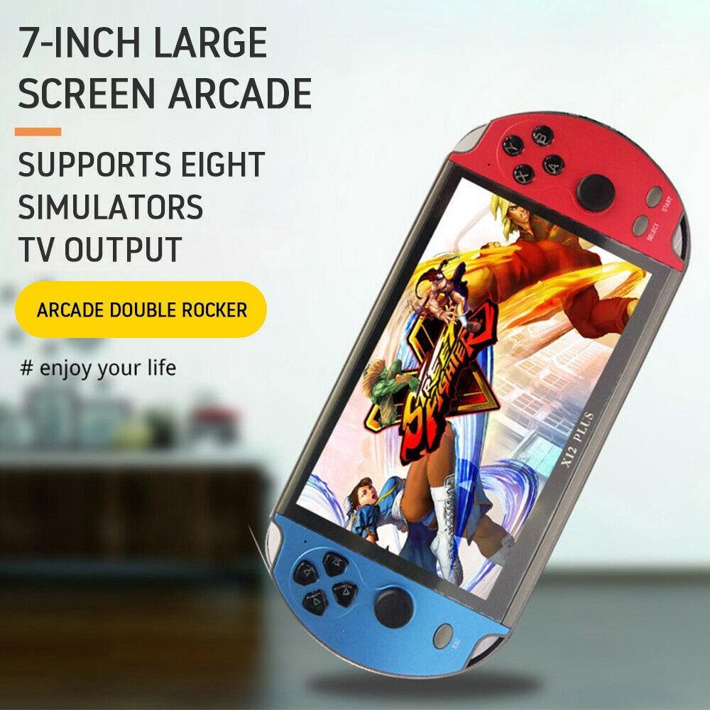Máy Chơi Game Cầm Tay Màn Hình 7 Inch X12 Plus 16gb Tích Hợp 10000 Trò Chơi Psp
