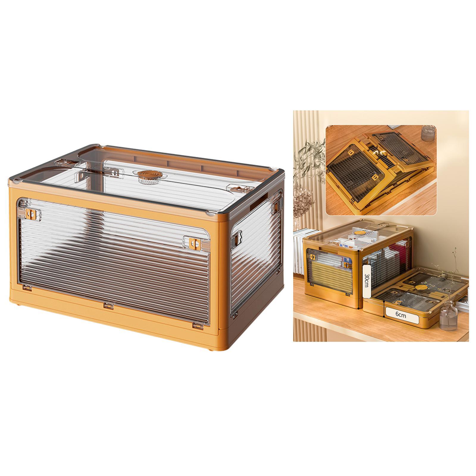 Foldable Storage Box Container Stackable for Office Closet Wardrobe