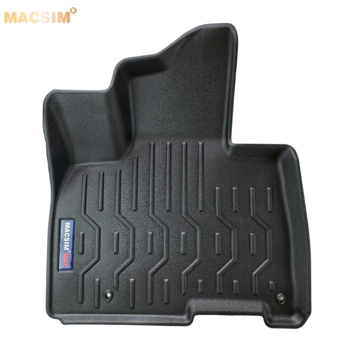 Thảm lót sàn xe ô tô Kia Carnival 2022-7 chỗ,Nhãn hiệu Macsim chất liệu nhựa TPV cao cấp màu đen.