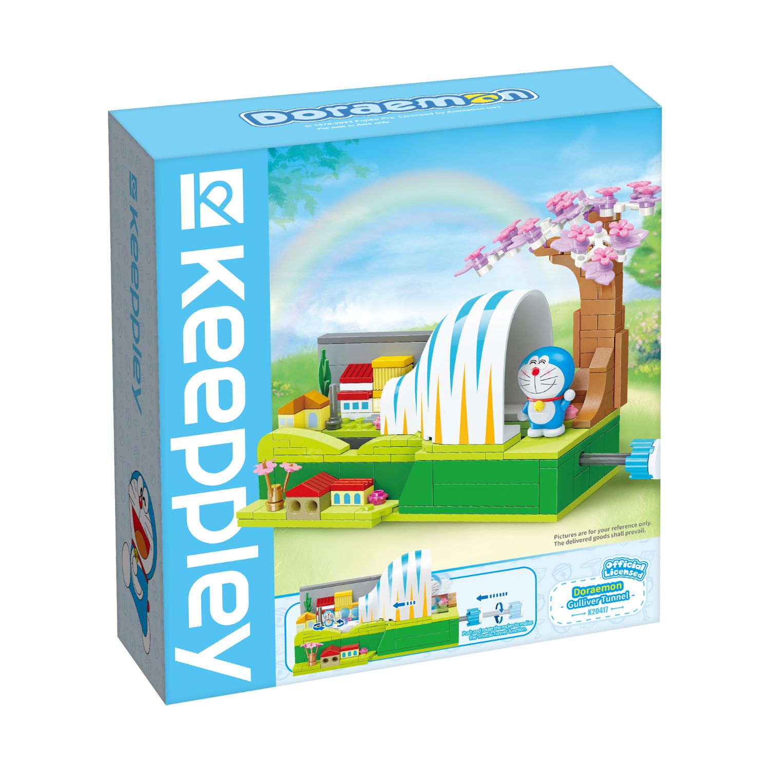 Đồ Chơi Lắp Ráp KEEPPLEY Doraemon Gulliver Tunnel K20417 - Đường Hầm Thu Nhỏ Building Block  - Herbie Toys