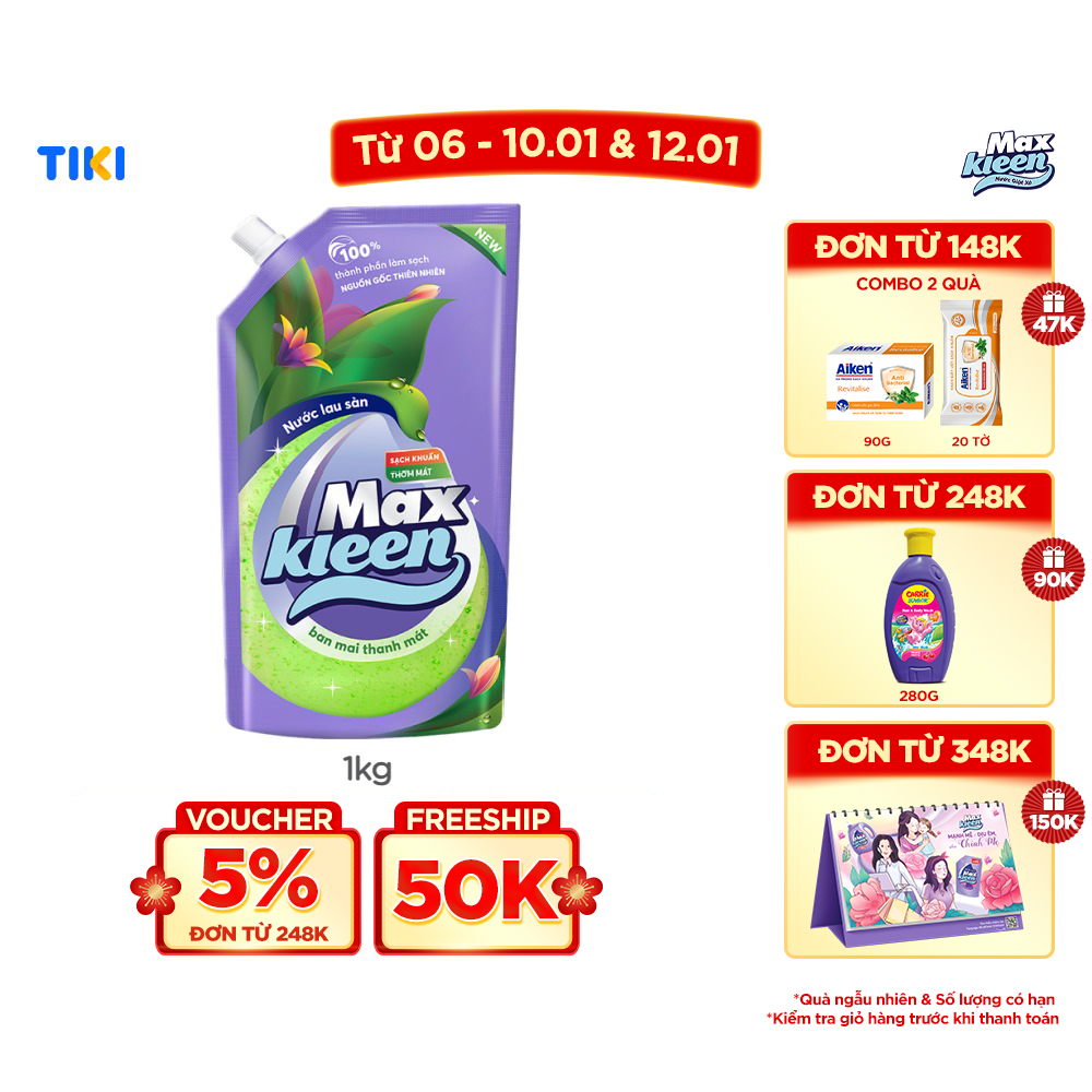 Túi Nước Lau Sàn MaxKleen 1kg
