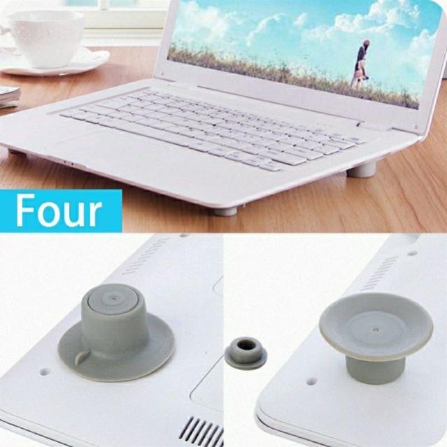 Vĩ 4 chân đế tản nhiệt cho laptop , tạo khoảng trống thoáng khí dưới máy , giảm độ nóng khi vận hành máy , kéo dài tuổi thọ pin thiết kế nhỏ gọn , dễ mang theo