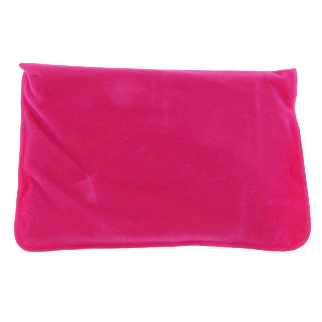 Travel Inflatable U Shape Pillow Neck Head Rest Air Soft Cushion -Rose Red