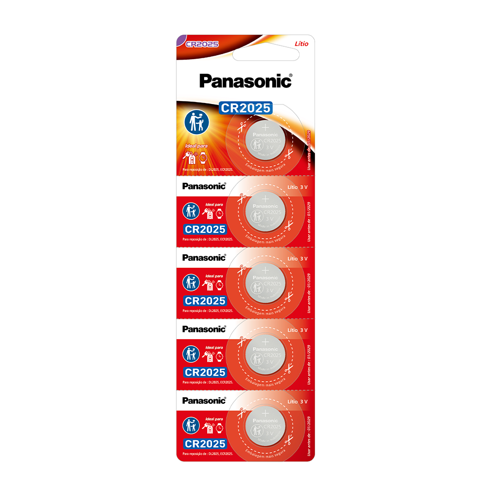 Pin Nút Panasonic 3V CR-2025/5BE - Hàng Chính Hãng