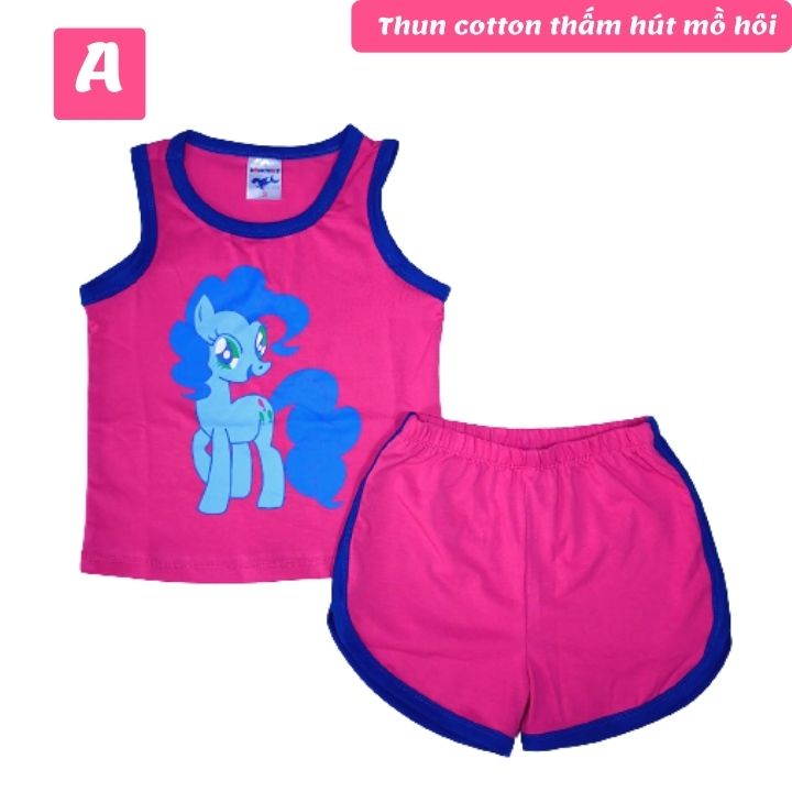 Bộ bé gái pony mặc ở nhà từ 9-42kg- chất thun cotton -Kiến Lửa