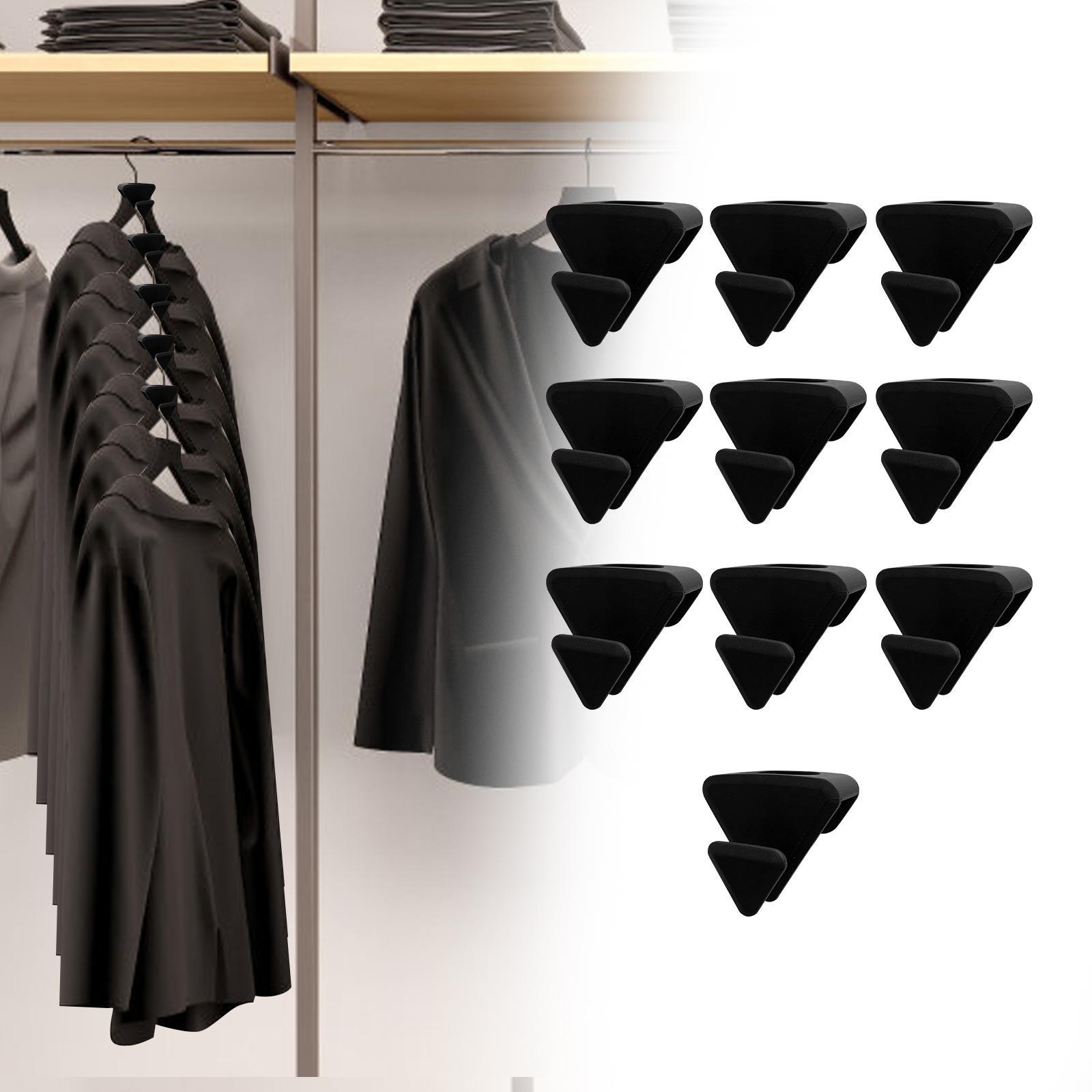 10x Hanger Hook Clothes Hanger Hanger Clips Closet Organizer for Home Closet
