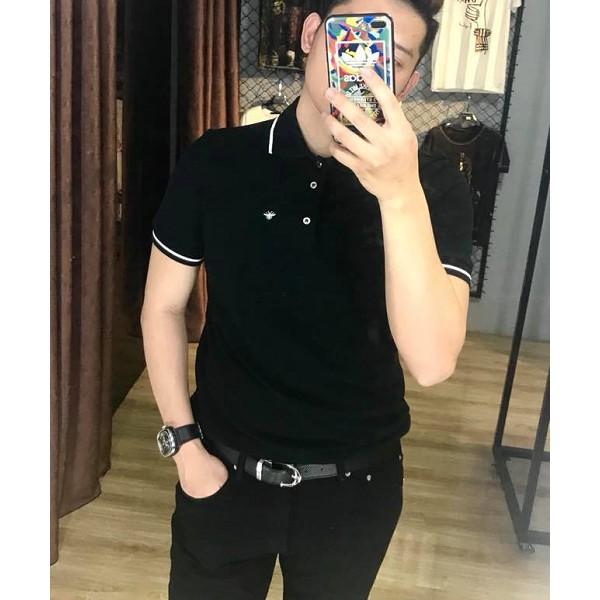 Áo Thun Nam POLO Cổ Bẻ Ngắn Tay,ÁO Phông Nam Dáng Ôm Thời Trang Cam Cấp