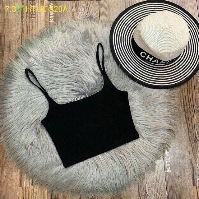 Áo hai dây croptop hở lưng sexy chất thun porip xịn - 25 store