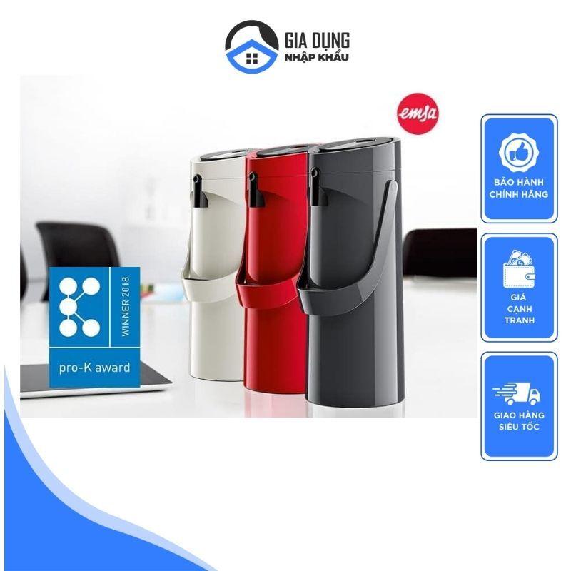 [HOT]Bình Giữ Nhiệt Nóng Lạnh Emsa Ponza, Dung Tích 1,9L, Bình Giữ Nhiệt 2 Lớp Cách Nhiệt, Nhập Đức, BH 12 Tháng