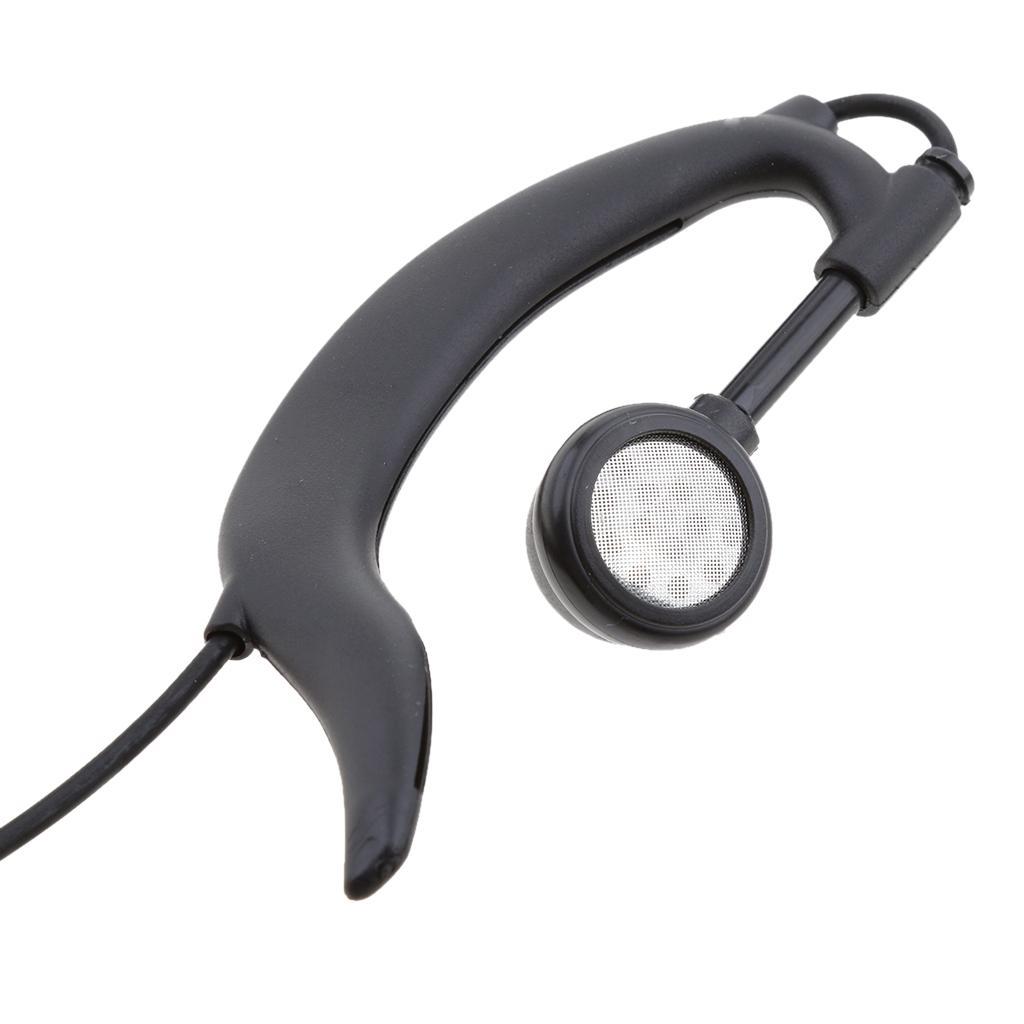 2.5MM 1-Pin  Shape Clip-Ear Earpiece Headset Mic for  Radio