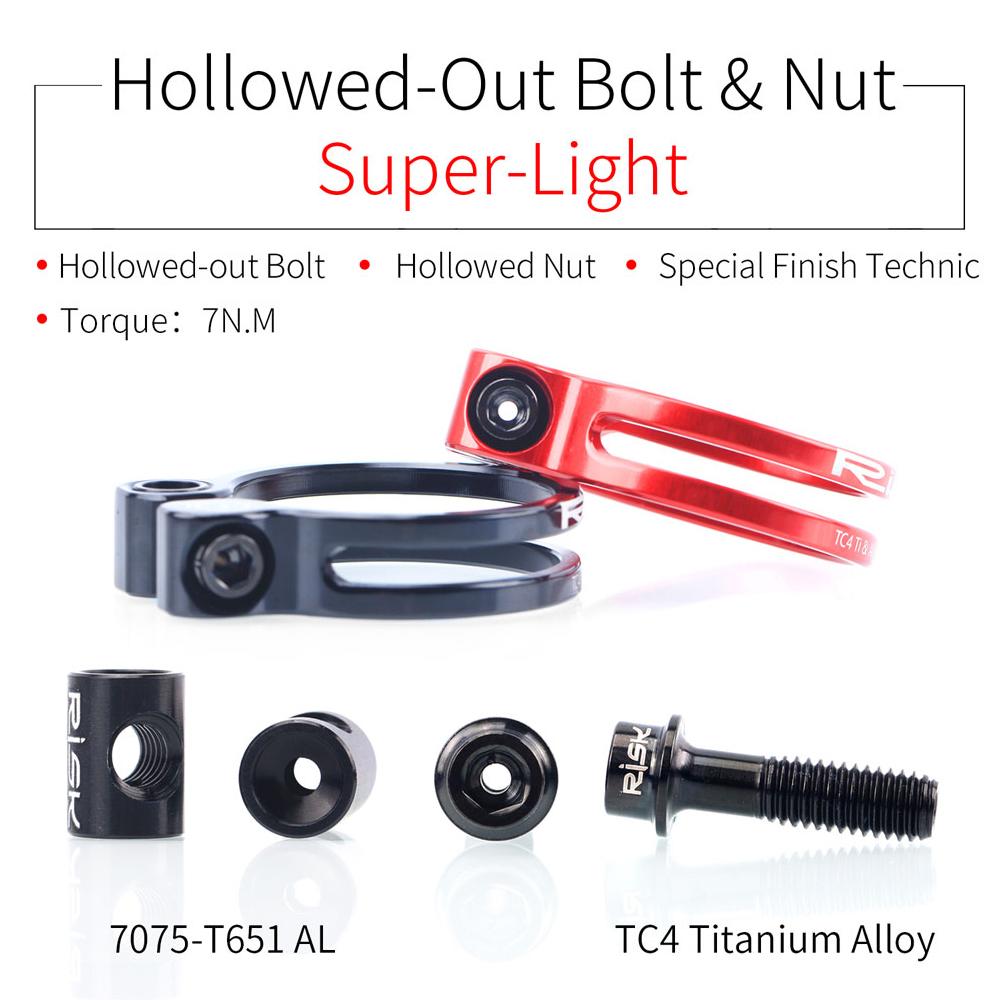 Kẹp an toàn cho yên xe đạp leo núi, bằng hợp kim nhôm trụ 31.8/34.9mm