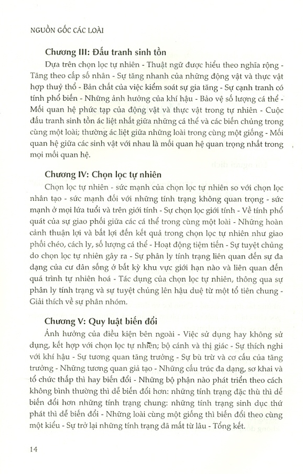 Sách - Nguồn gốc các loài