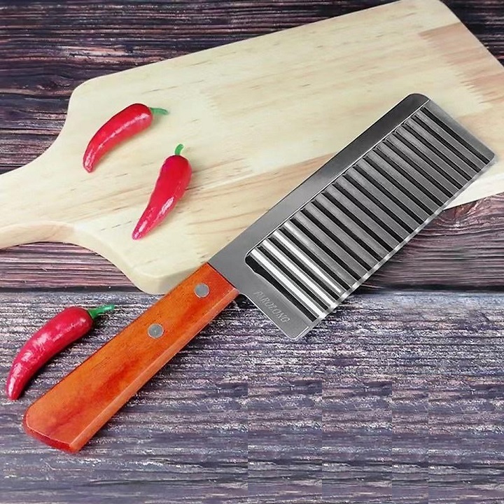 Dao cắt lát, tỉa sóng củ quả bằng inox MUMAREN 414