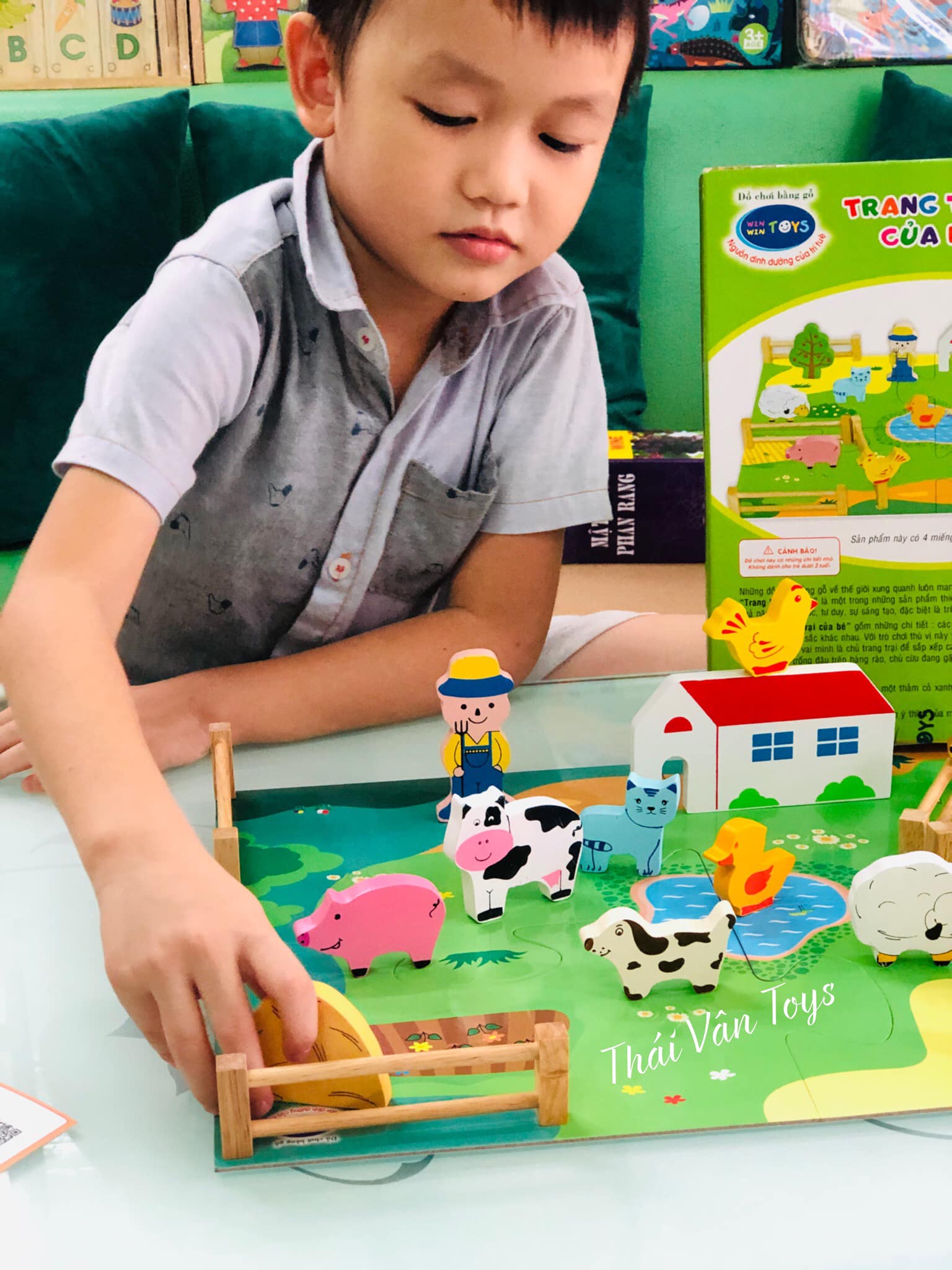 Đồ chơi Trang trại của bé nuôi động vật | Đồ chơi gỗ Winwintoys Việt Nam