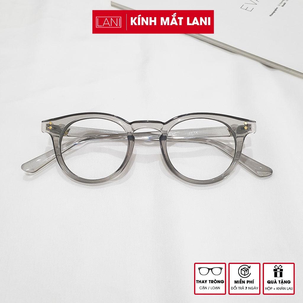 Gọng Kính Cận Tròn Chữ V chất liệu nhựa chắc chắn siêu bền LANI 5345 - Lắp mắt cận có độ theo yêu cầu