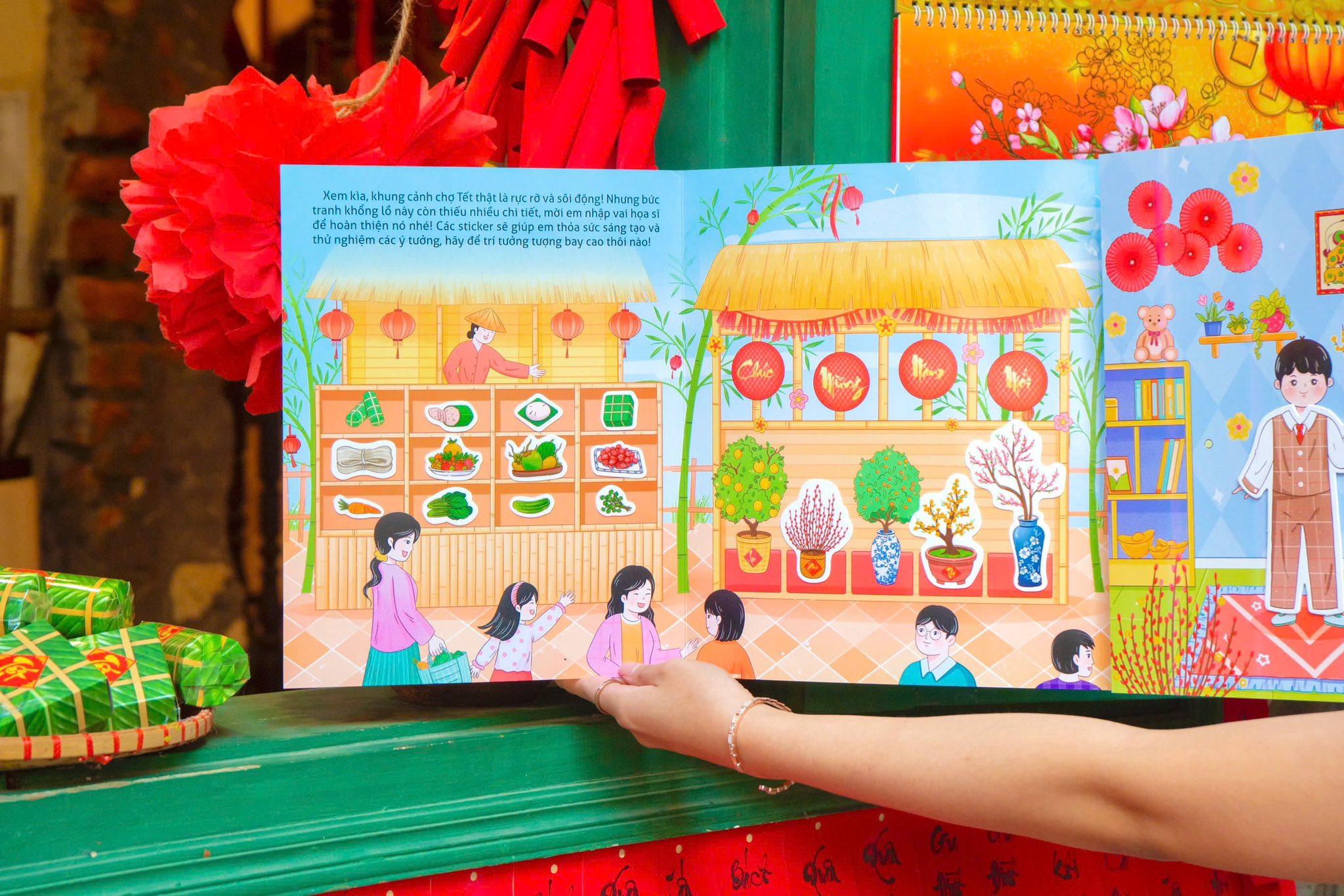 Sách - Sách Khổng Lồ Về Tết - Em Đi Chợ Tết - Bìa Cứng