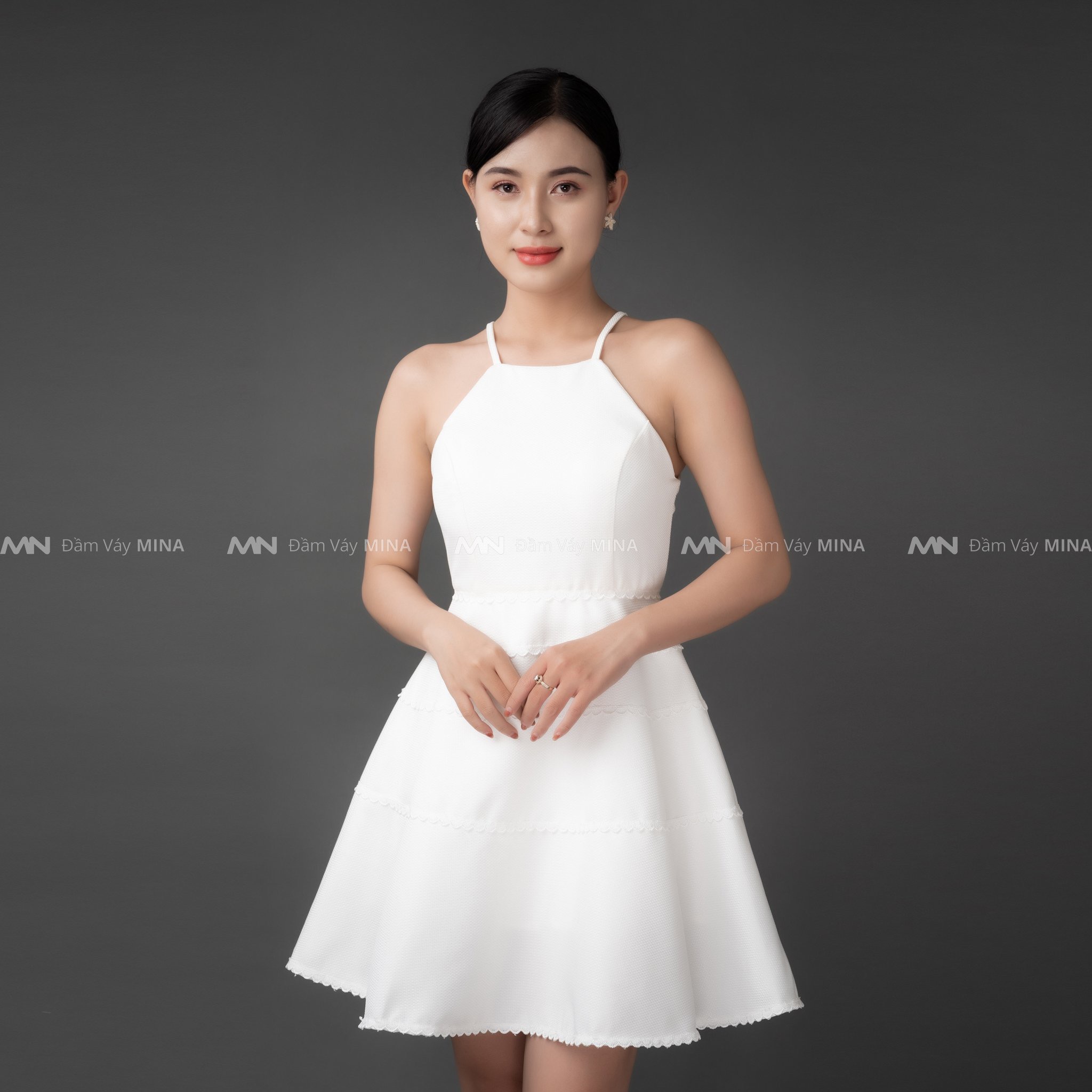 Đầm ngắn MINA dáng xòe tiểu thư - MN198
