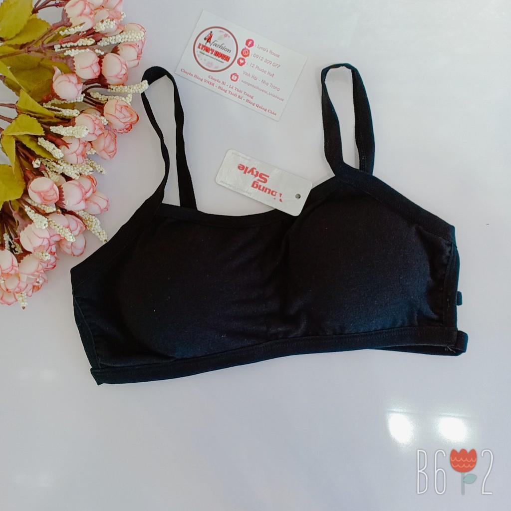 Áo Bra 3 Dây Lưng Có Đệm Mút Ngực Tập Gym, Thể Thao Màu Trắng, Đen, Da Nude