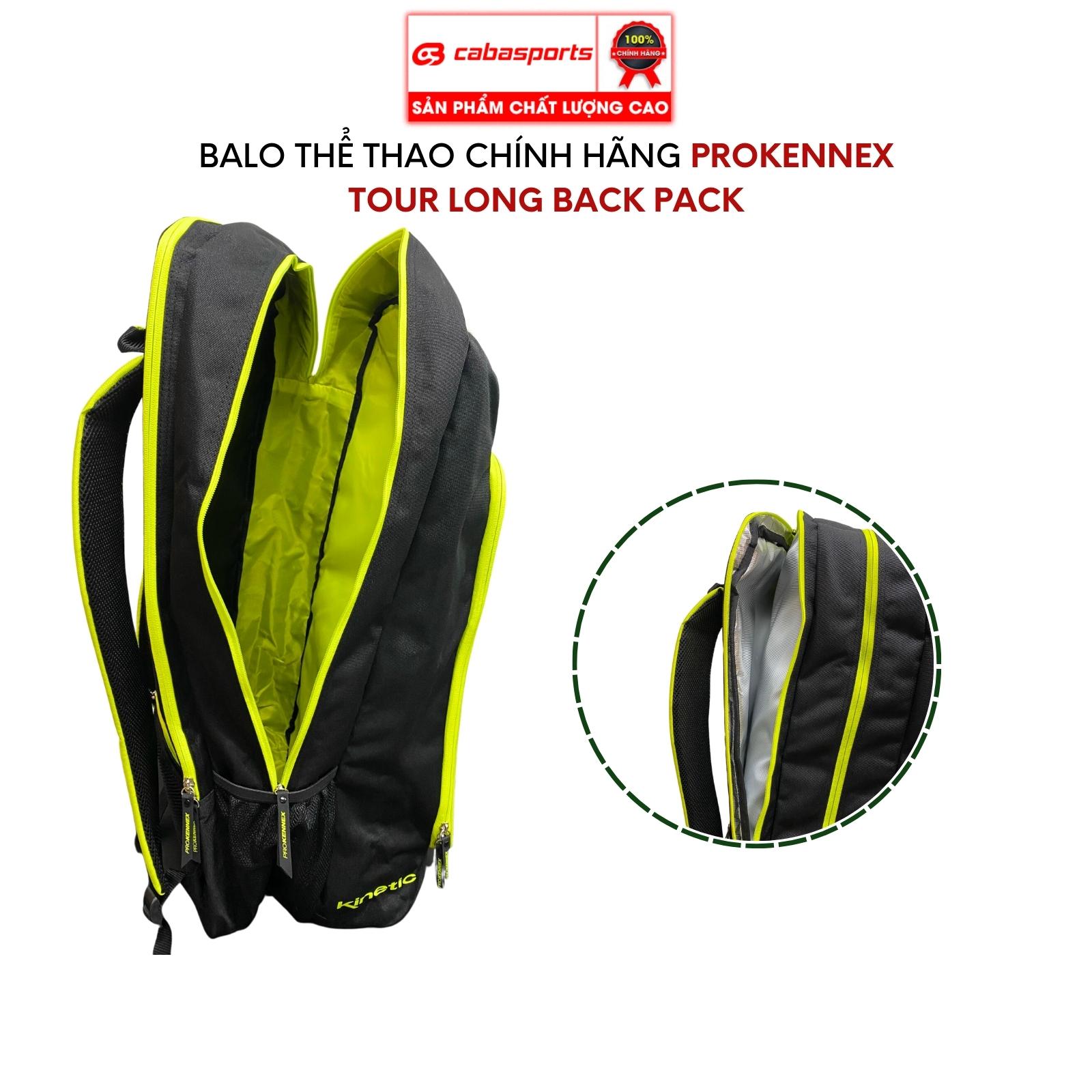 Balo thể thao Prokennex Tour Long Pack Back cao cấp chính hãng, balo đựng phụ kiện thể thao siêu rộng rãi