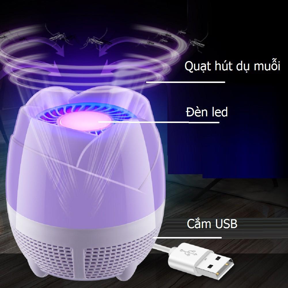 Đèn bắt muỗi cắm cổng USB hình Nụ Hoa kiêm đèn ngủ  mã M2016