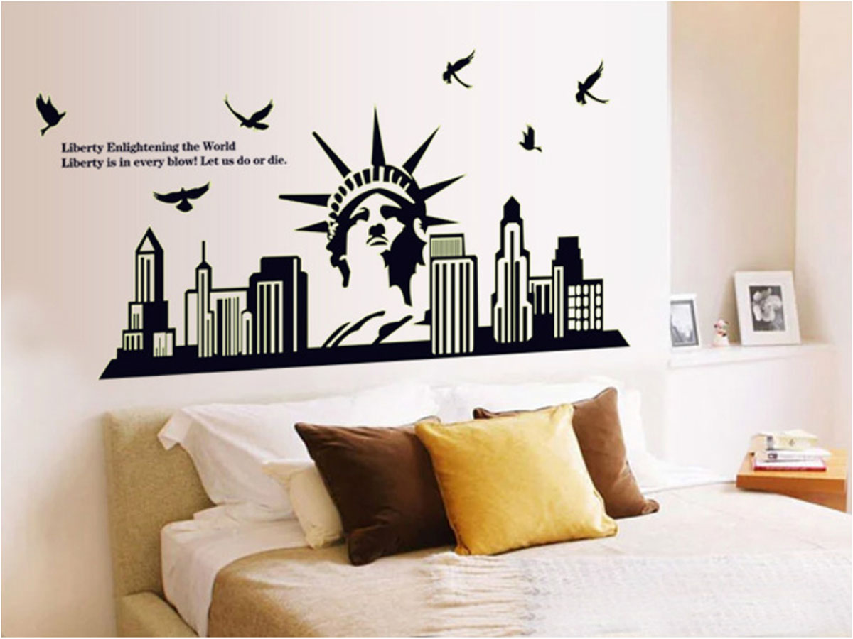 Decal dán tường dạ quang NEWYORK-ABQ9622