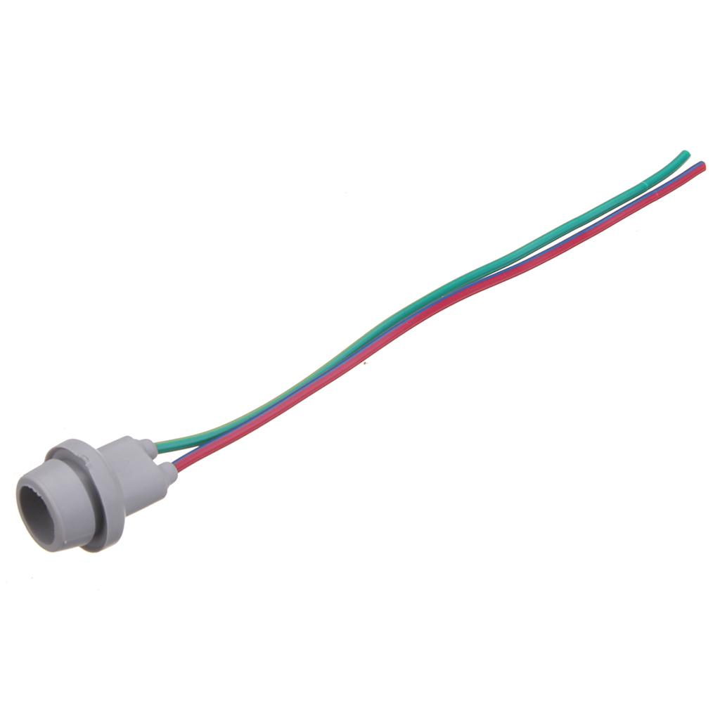 2x T10 W5W LED Extension Adapters Socket Plug with 2 Pigtail Wiring Harness