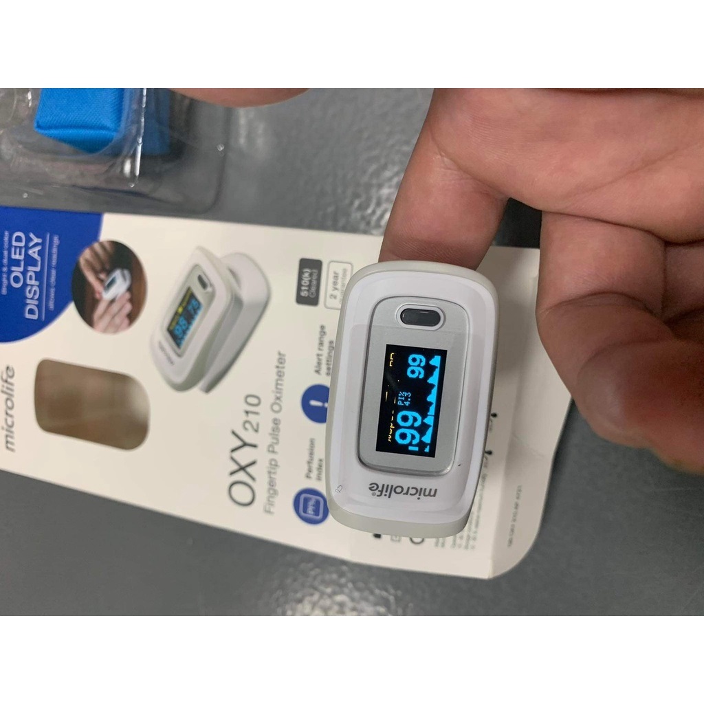 Máy Đo Nồng Độ Oxy SPO2 Và Nhịp Tim Microlife OXY210 -VT0949