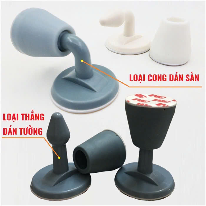 Combo 2 Dụng Cụ Chống Va Đập Cửa Silicon