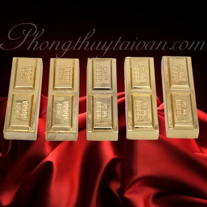 Thỏi vàng 5 thanh/hộp 2.2cm chiêu lộc