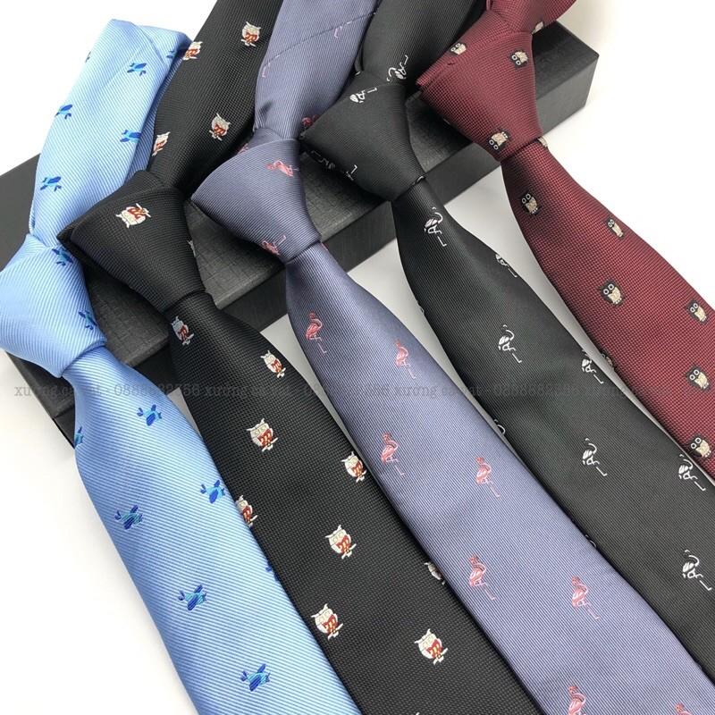 Cà vạt nam hoạ tiết dệt cao cấp bản 6cm