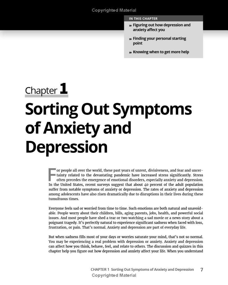 Sách ngoại văn: Anxiety And Depression Workbook For Dummies - 2nd Edition