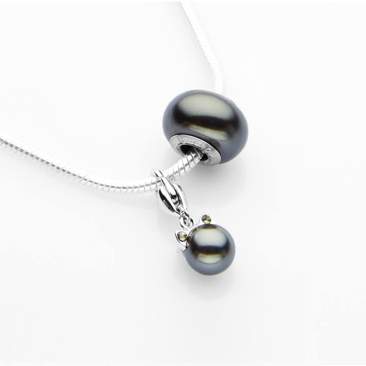 Vòng tay Tropicana phối cùng Charm Swarovski Pha Lê Mèo Đen