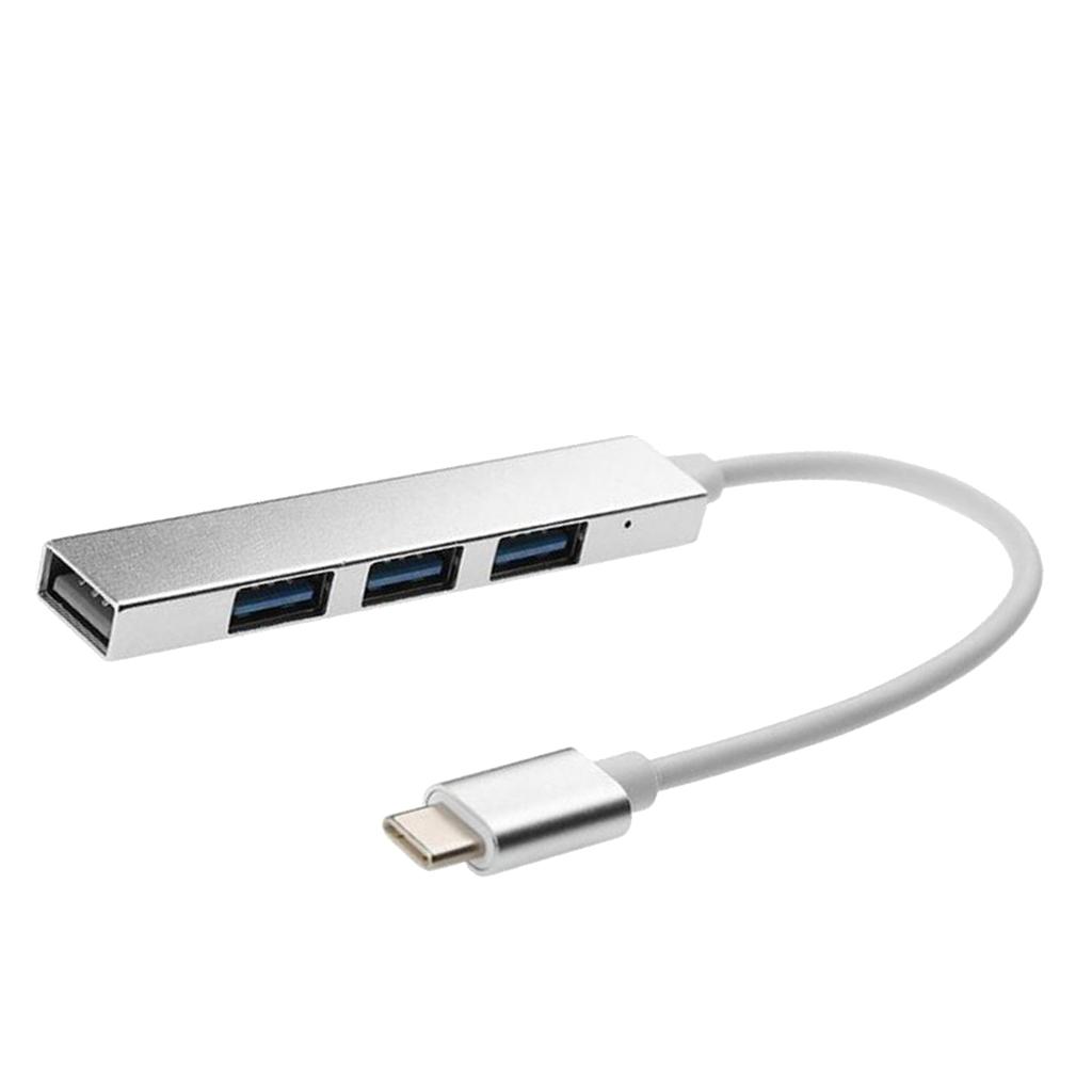 Type-C to USB3.0 4 Port Hub Box Splitter Power