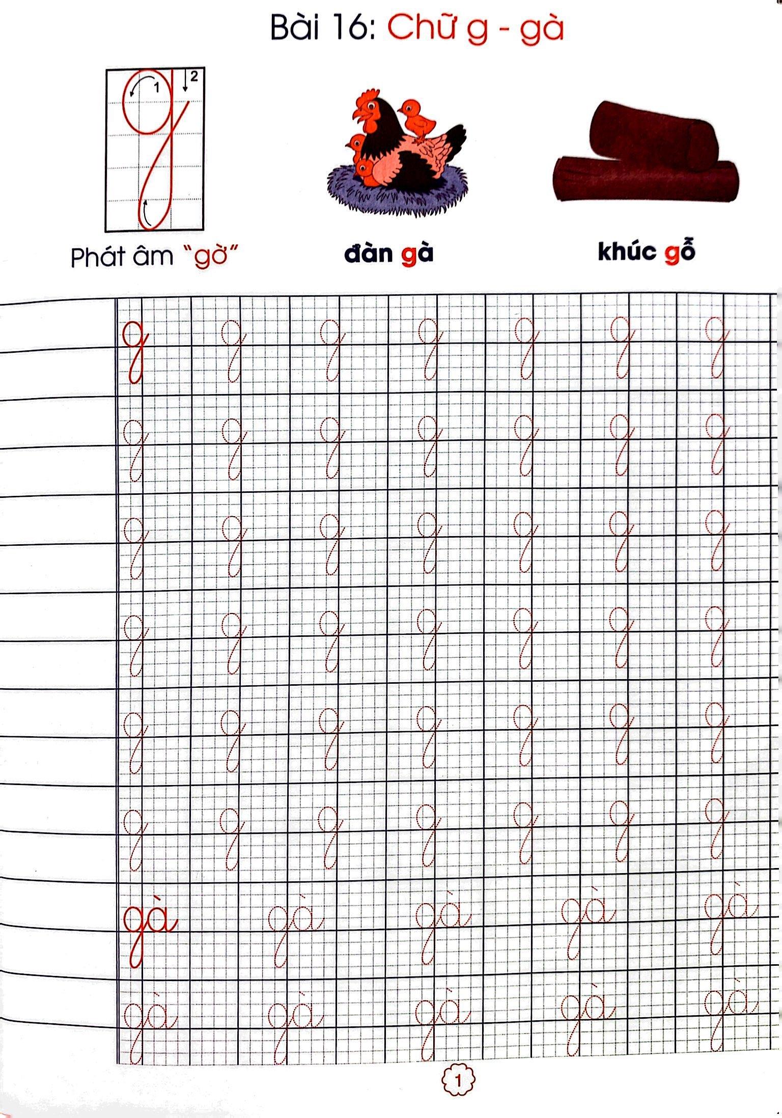 Chuẩn Bị Tâm Thế Cho Bé Vào Lớp 1: Vở Tập Tô - Tập Viết Chữ Cái (Quyển 2) (Biên Soạn Theo Chương Trình SGK Mới)