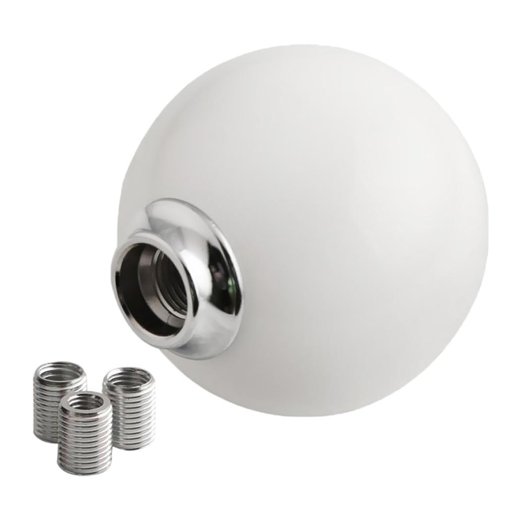 High Quality Car Manual Gear Stick Lever Knob White Acrylic Round Ball