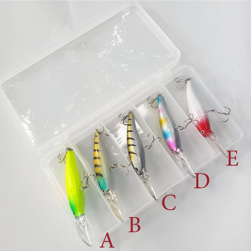 Mồi câu lure cá giả 9cm 7g mồi lure cá lóc, cá chẽm, rô phi mua 5 con tặng hộp đựng M11