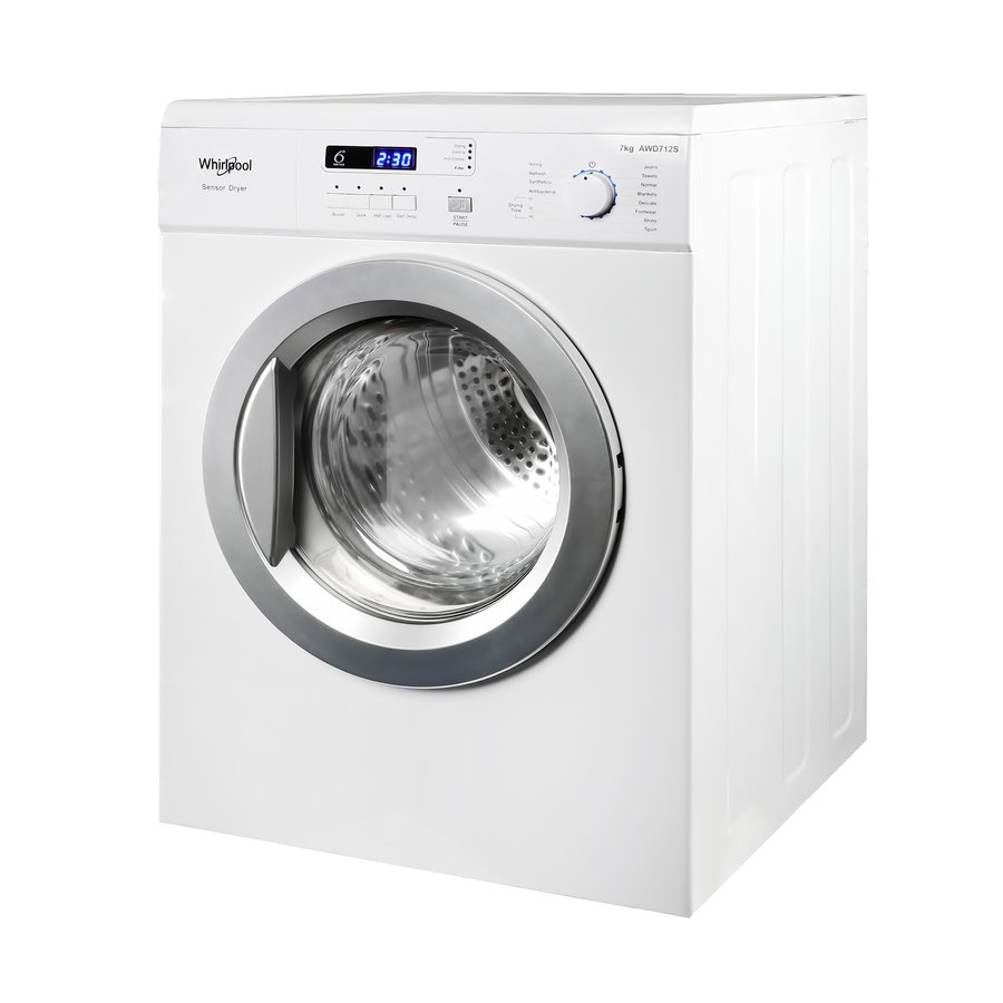 Máy Sấy Thông Hơi Whirlpool 7KG TRẮNG AWD712S2 - Hàng Chính Hãng (chỉ giao HCM)