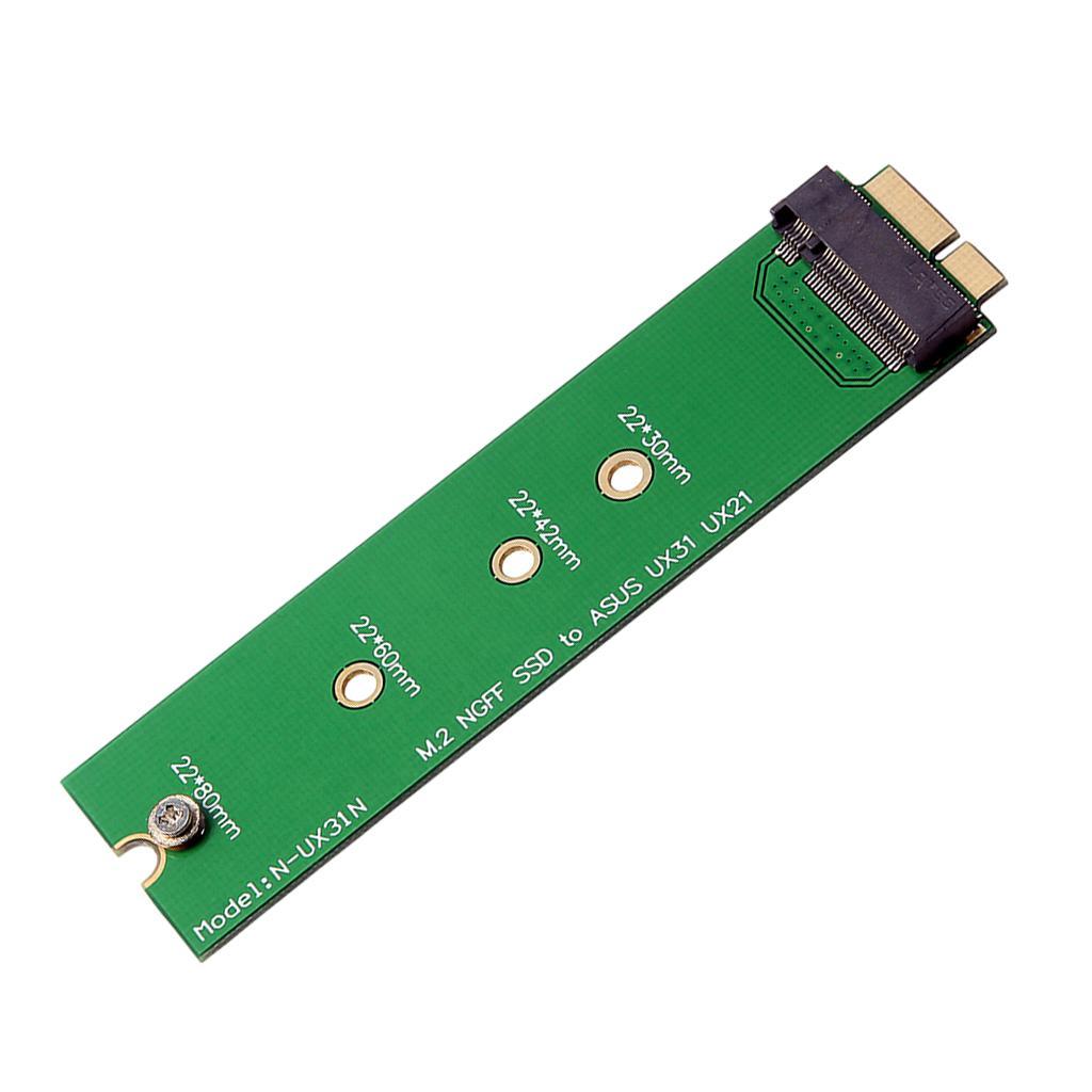 N-UX31N M.2 NGFF SSD to 6+12Pin Adapter Card ASUS UX31 UX21 Laptop