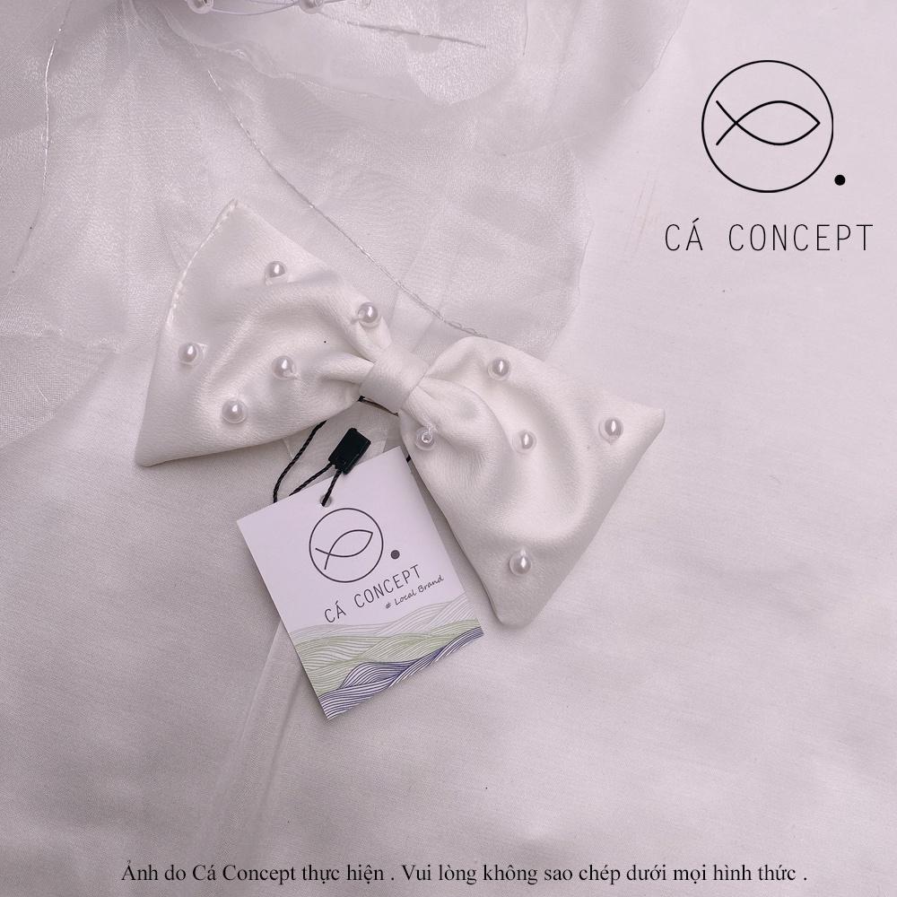 Nơ Voan lụa CÁ CONCEPT nơ cài tóc có đủ màu