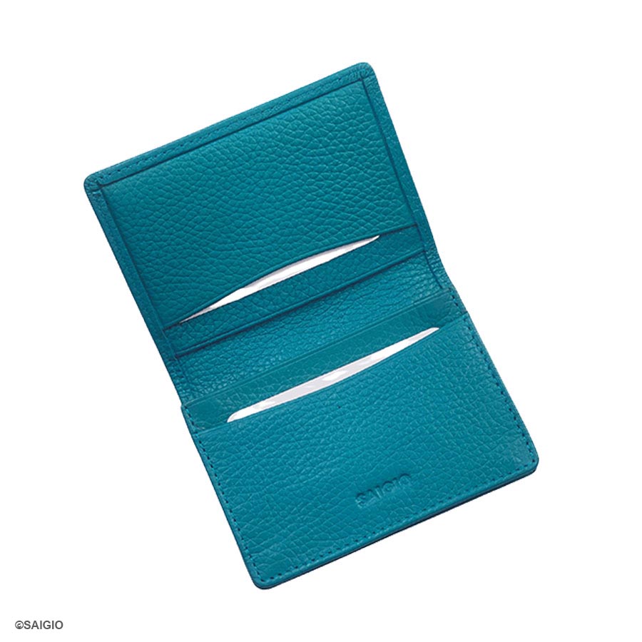 Ví Đựng Thẻ ATM Nhỏ Gọn SUPPLE, Da Bò SMALL PEBBLE Mềm Mại Blue Jumped - Bền Bỉ, Chống Xước - Chống Nhăn Tốt, Thiết Kế Hiện Đại, Ngăn Súp Lê Rộng, Đựng Nhiều Thẻ Ngân Hàng, Card Danh Thiếp, Căn Cước Công Dân, Dáng Đứng - Gập 2 – Hàng Chính Hãng SAIGIO