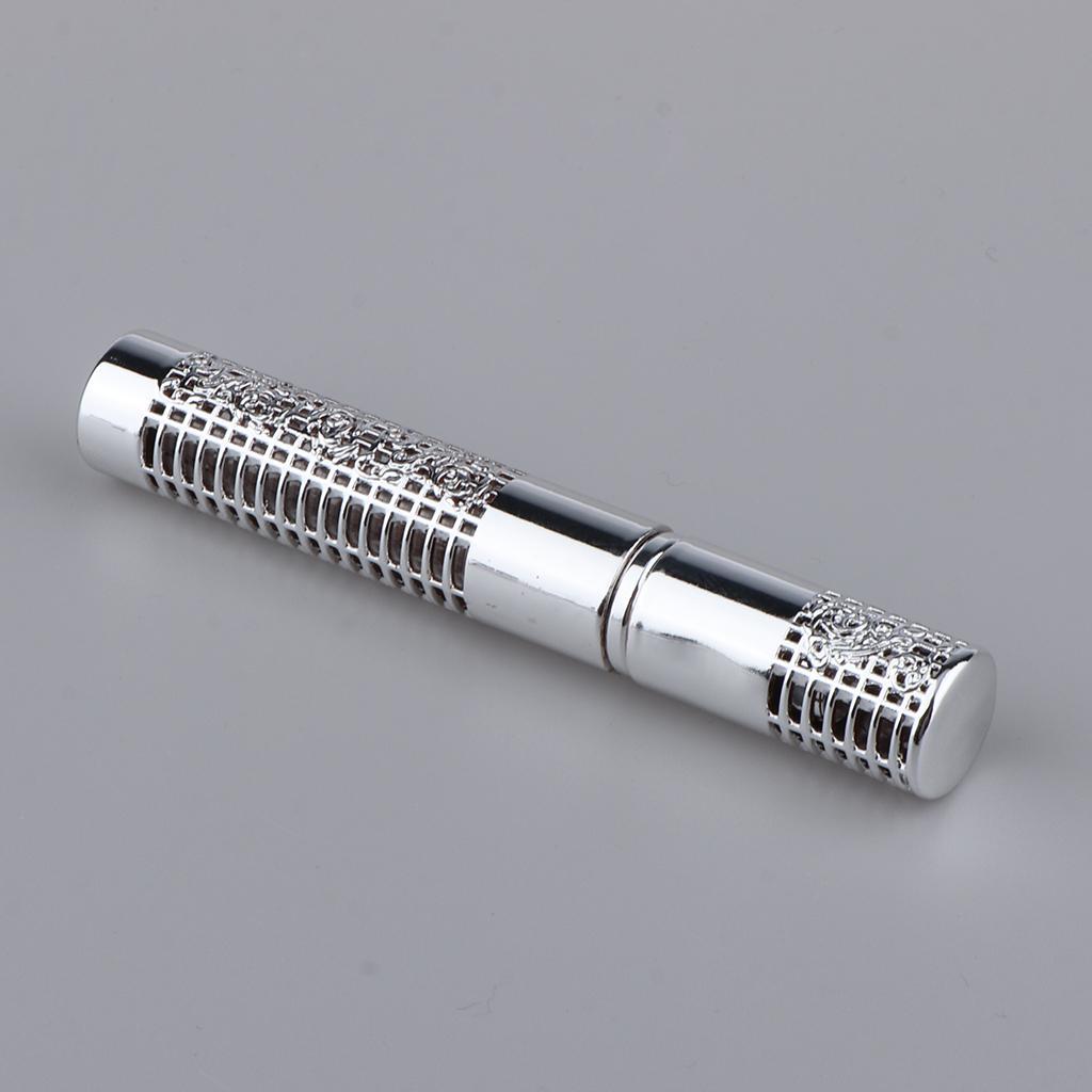 Portable 5ml Empty Refillable Perfume Bottle Pump Spray Bottles Glass Silver