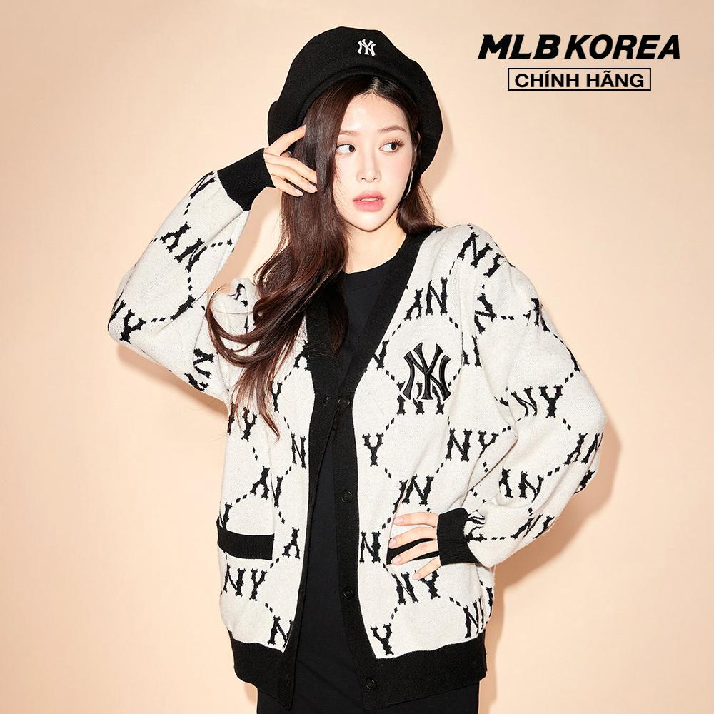 MLB - Áo khoác cardigan phom suông Dia Monogram All Over 3AKCM0224