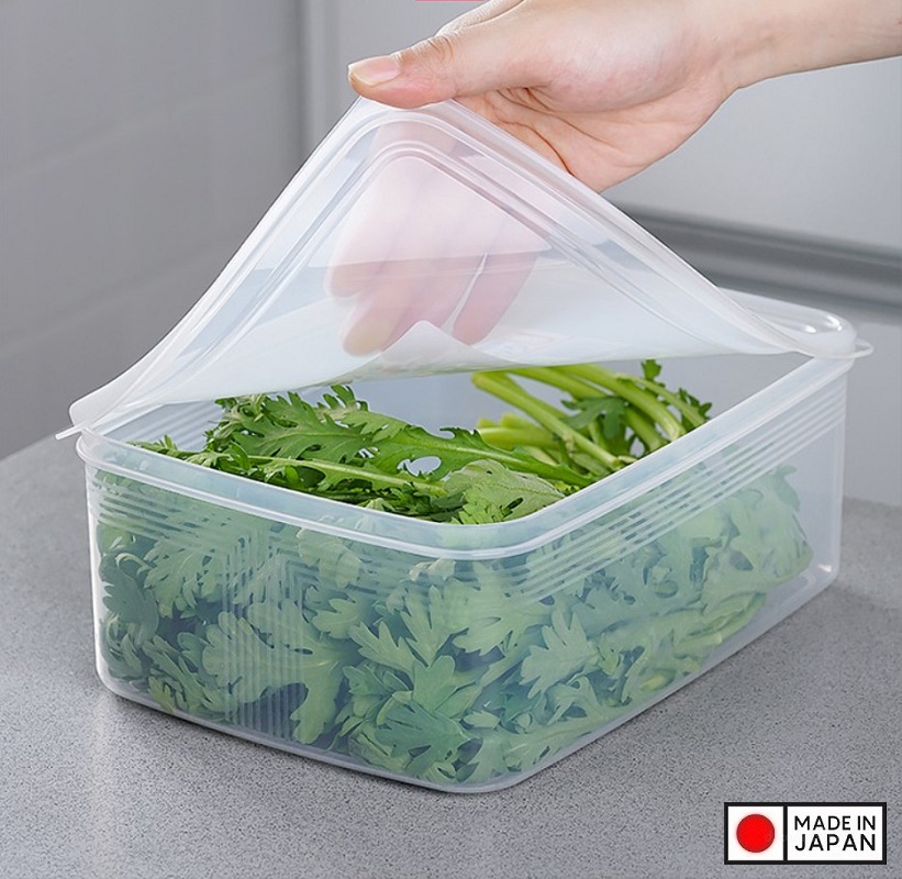 Bộ 03 hộp thực phẩm chữ nhật Nakaya 2000ml hàng nội địa Nhật Bản K.151#