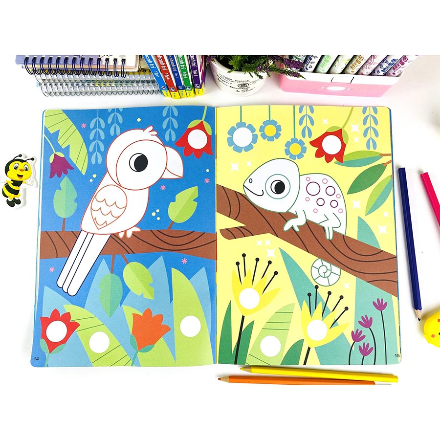 First color &amp; Sticker book