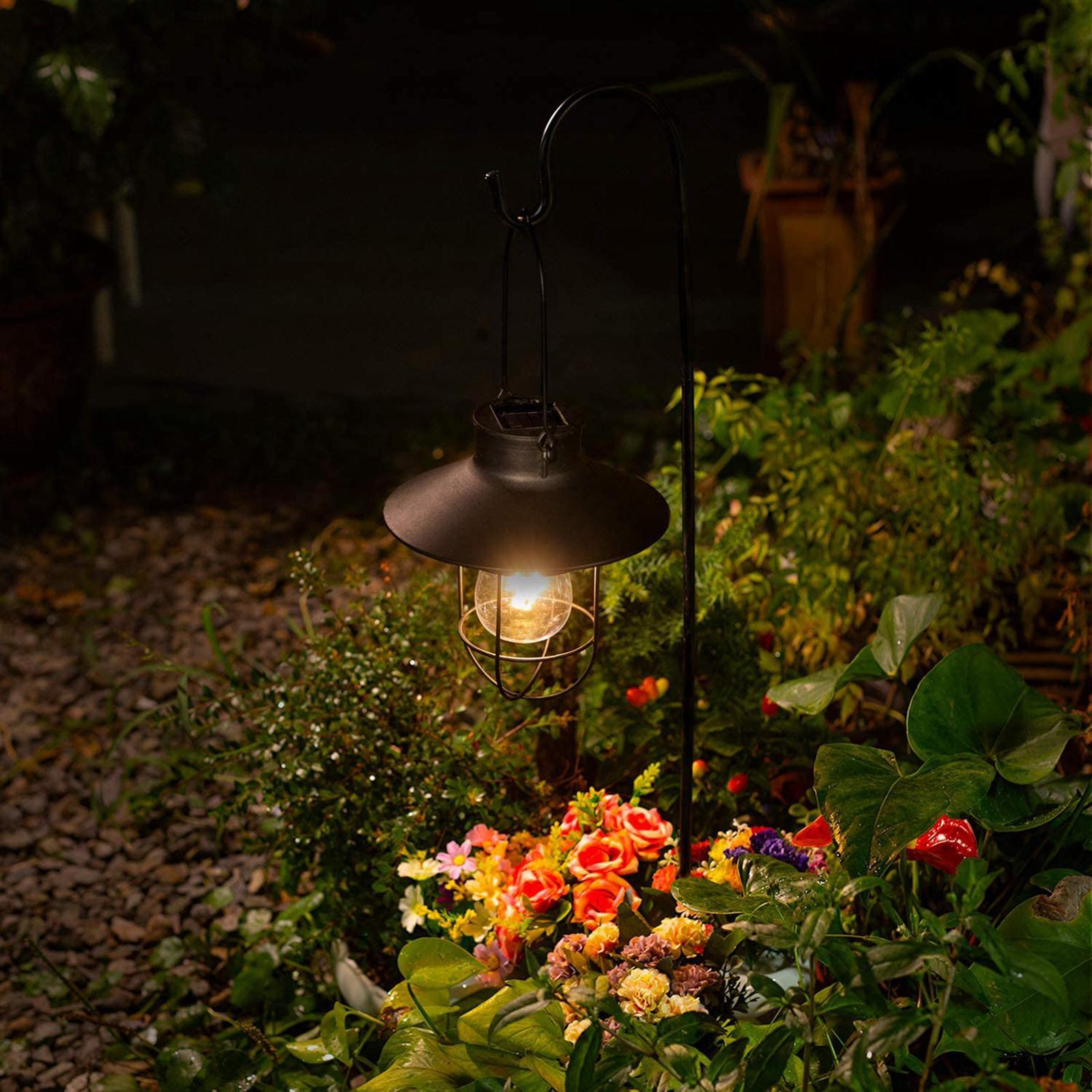 2X Solar Lantern Lamp Outdoor Decorative Lights for Yard Landscape Villa
