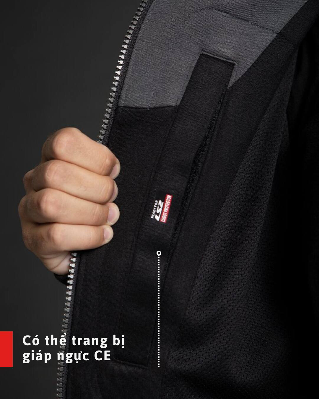 Áo Bảo Hộ Đi Xe Máy LS2 Throttle Man