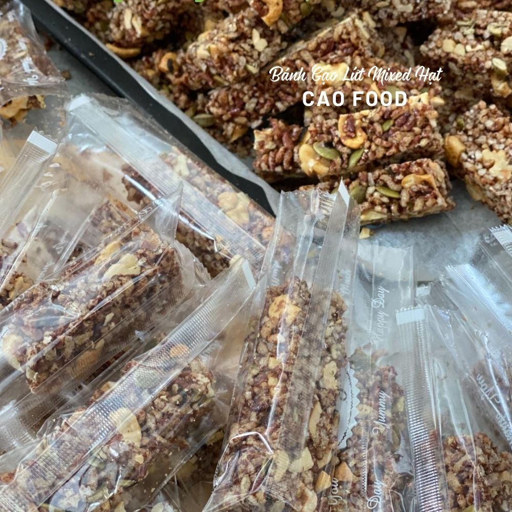 Bánh thanh gạo lứt rong biển mixed hạt dinh dưỡng cao cấp nướng mộc siêu ngon, giúp giảm cân an toàn