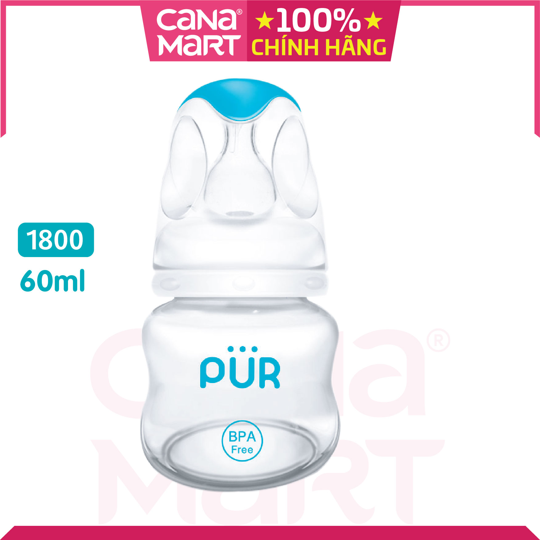 Bình sữa cổ thường Pur Advanced 60ml (1800)