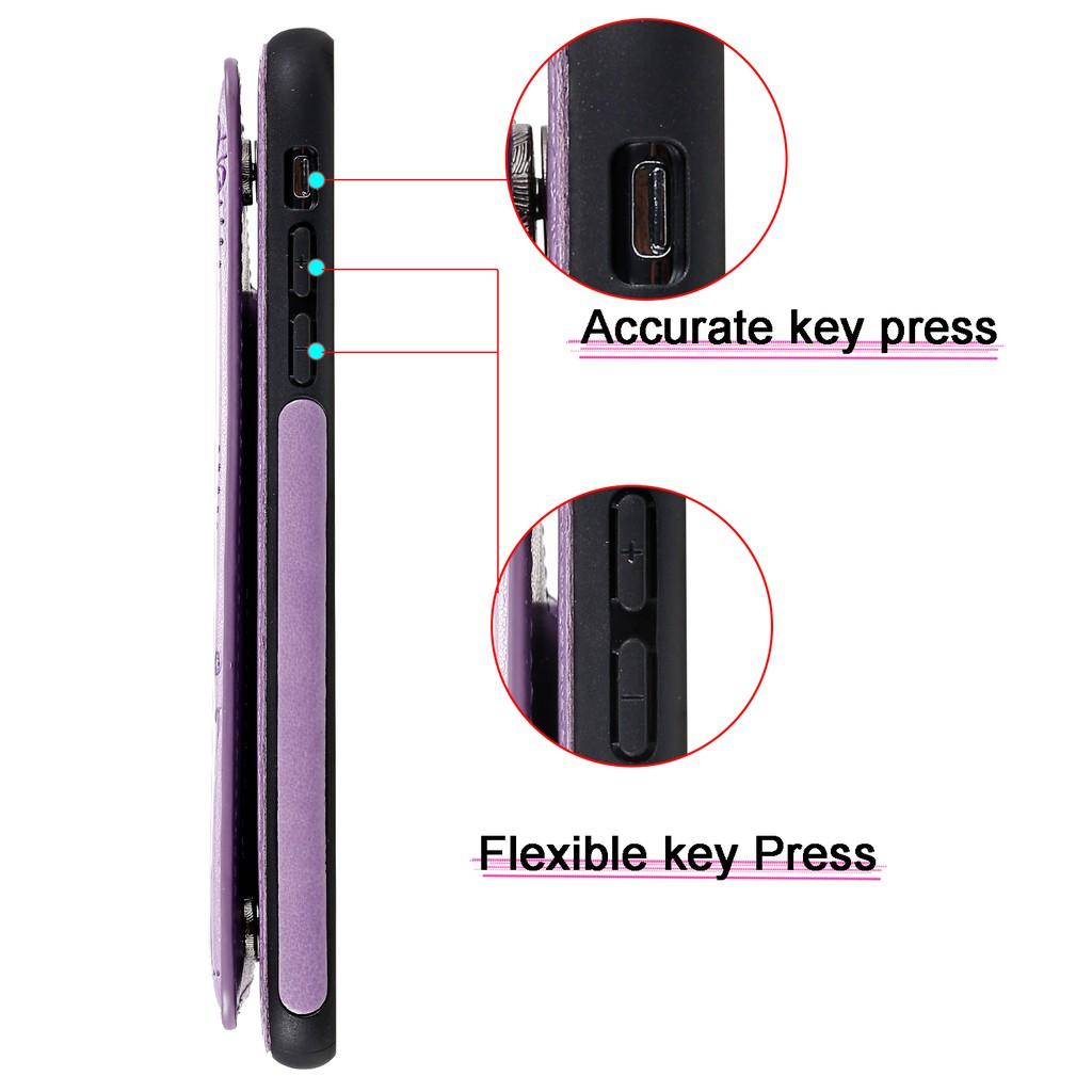 Ốp lưng da ví gập cho iPhone X XS Max XR SE 2020 iPhone 8 iPhone 7 iPhone 6 6S Plus